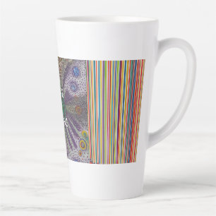 “Rise and Shine – Abstract Rainbow Power Mug” Latte Mug