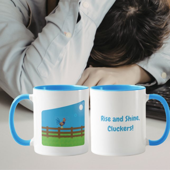 Rise and Shine Cluckers Funny Rooster Mug (Creator Uploaded)