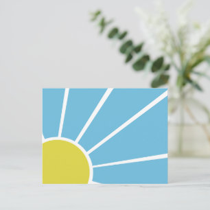 Rise and Shine in Blue Postcard