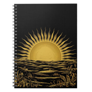 Rise and Shine Notebook - Sunrise Graphic- Morning