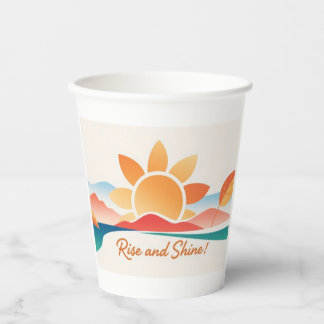 Rise and Shine Paper Cups