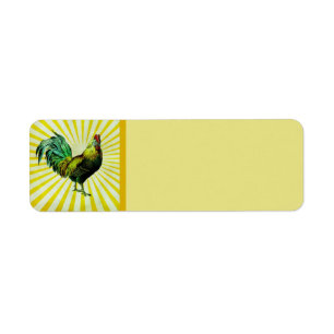 Rise and Shine Return Address Label