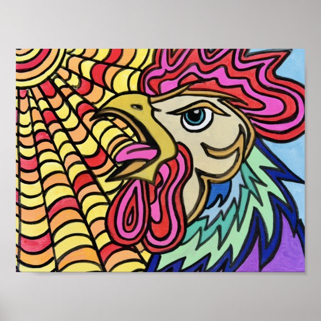 Rise And Shine Rooster Poster (Front)