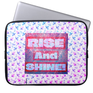 Rise And Shine Stylish Floral Patterned Laptop Sleeve
