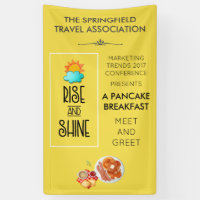 Rise and Shine Typography - Sun Cloud and Pancakes