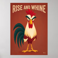 Rise and Whine – Funny Rooster Cartoon Character