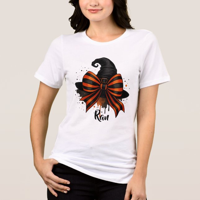 Rise Butterfly Hair Halloween T-Shirt Tri-Blend Shirt (Front)