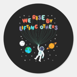 Rise Children Apparel Uni-kids Black Small We Rise Classic Round Sticker