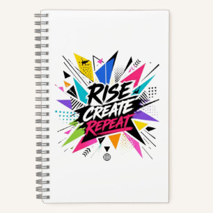 Rise Create Repeat Inspirational Motivational Quot Notebook