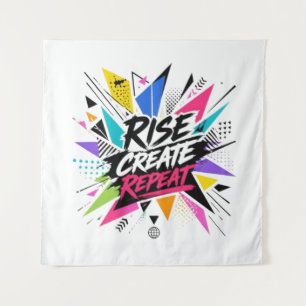 Rise Create Repeat Inspirational Motivational Quot Tapestry