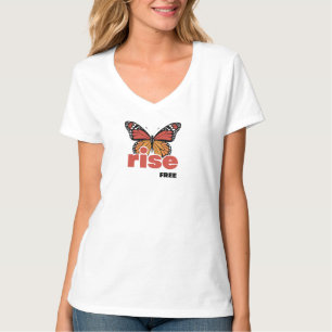 Rise Free Butterfly Women’s T-Shirt 