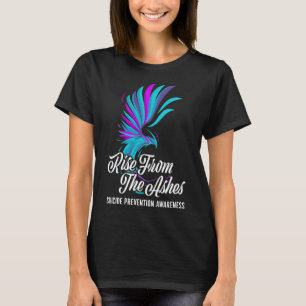 Rise From Phoenix The Ashes Suicide Prevention Awa T-Shirt
