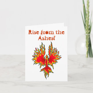 Rise From The Ashes - Phoenix Notecard