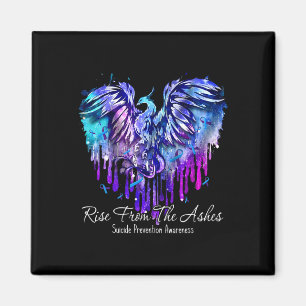 Rise From The Ashes Suicide Prevention Awareness  Magnet