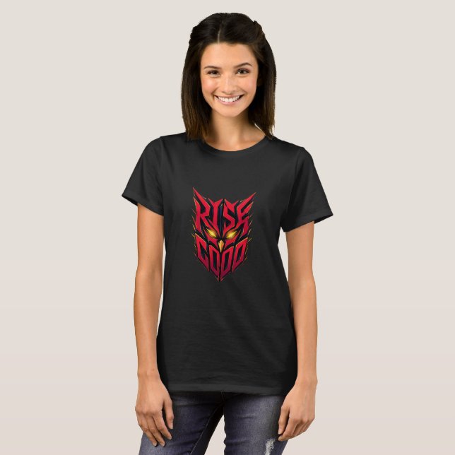Rise God Owl Mask T-Shirt (Front Full)