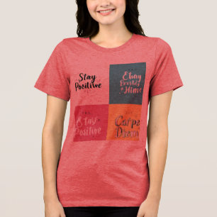 "Rise & Grind – Motivational Inspirational Quote T Tri-Blend Shirt