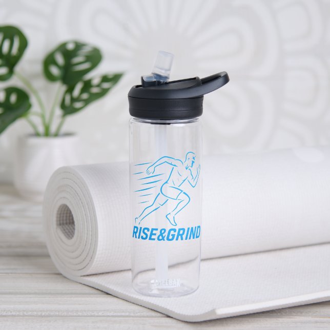  Rise & Grind Water Bottle – Stay Hydrated (Yoga (Rotated))