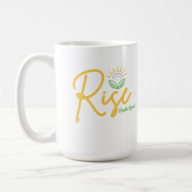 Rise. Hustle. Repeat. – Morning Motivation Coffee Mug (Left)