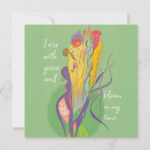 Rise in Bloom Empowerment Affirmation Card