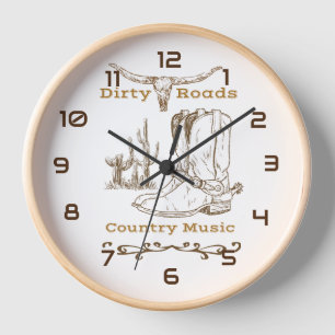 RISE IN COUNTRY MUSIC CLOCK