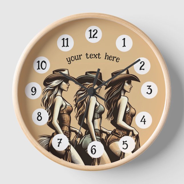 RISE IN COUNTRY MUSIC CLOCK (Front)