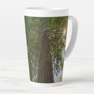 RISE Inspirational Photo of a  Sequoia Tree Latte Mug