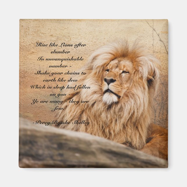 "Rise like Lions" Magnet (Front)