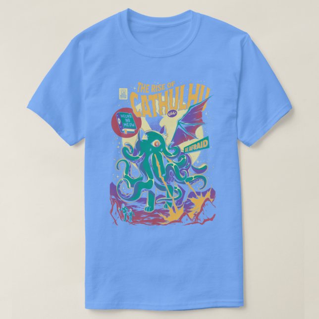 Rise of Cathulhu  T-Shirt (Design Front)