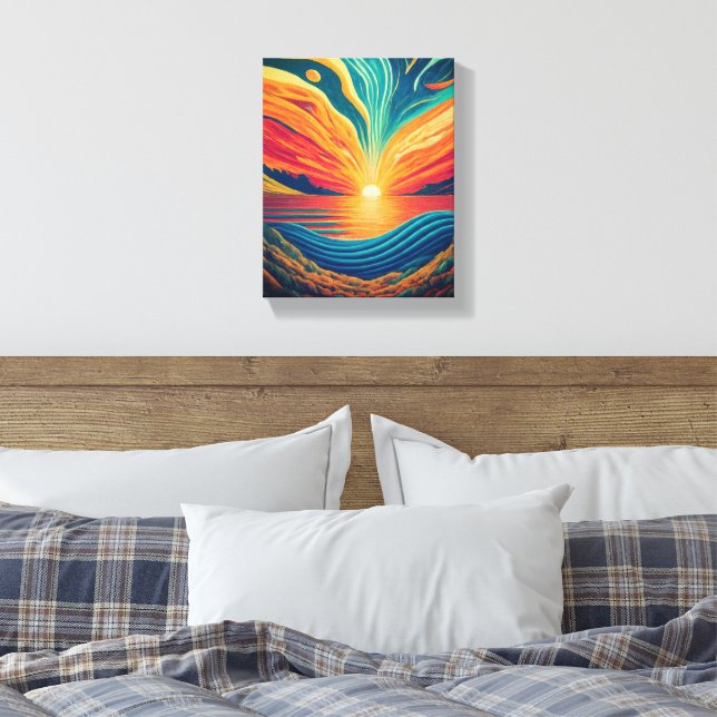 Rise of Life Canvas Print (Insitu(Bedroom))