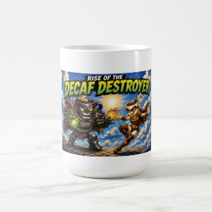 Rise of the Decaf Destroyer Coffee Superhero Comic Mug