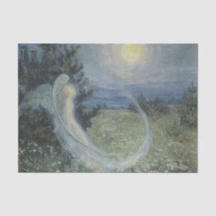 Rise of the Moon with an Angel by Yakunchikova     Tissue Paper
