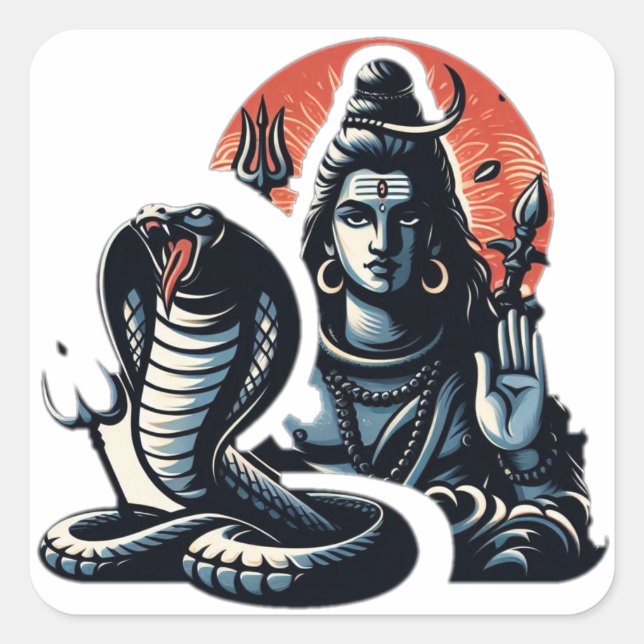 Rise of the Serpent Lord" Square Sticker (Front)