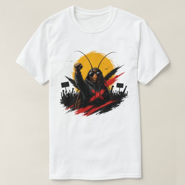 Rise. Resist. Rule. | Rebel Cockroach T-Shirt (Design Front)