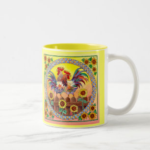RISE & SHINE by SHARON SHARPE Two-Tone Coffee Mug