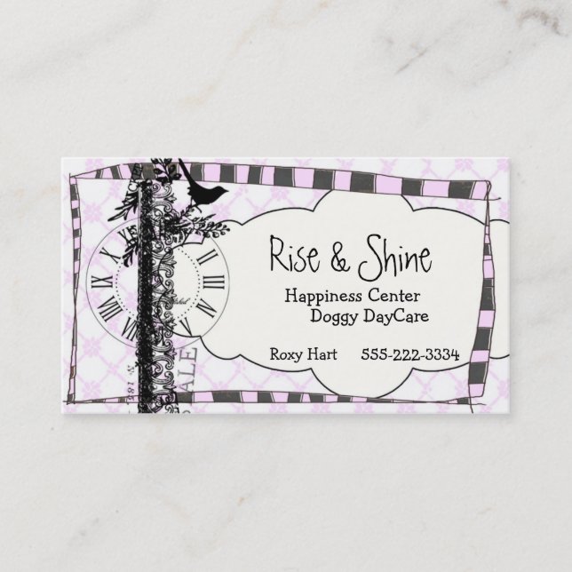 Rise & Shine Happiness Business Cards (Front)