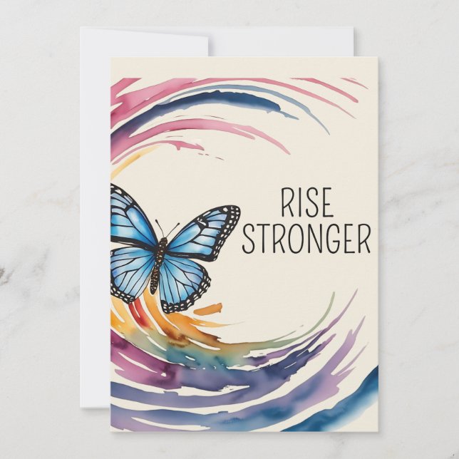 Rise Stronger Themed Invitation (Front)