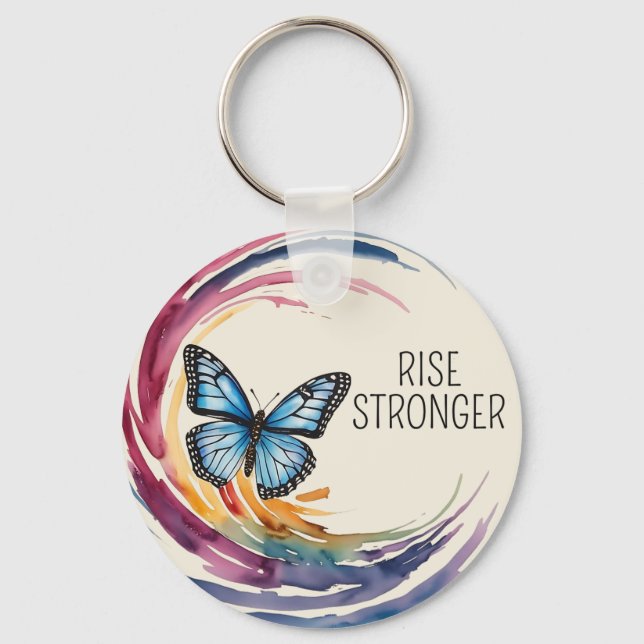 Rise Stronger Themed Key Ring (Front)