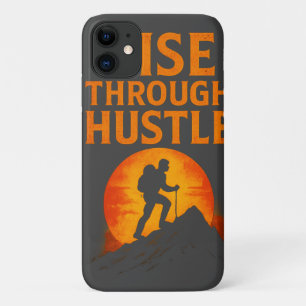 Rise Through Hustle – Motivational Quote Phone Cas Case-Mate iPhone Case
