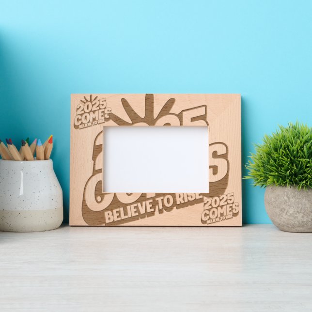 "Rise to 2025: Your Visual Blueprint for Success" Etched Frames (Front)
