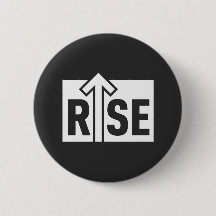 Rise Typographic Uplifting Clean Black Shirt