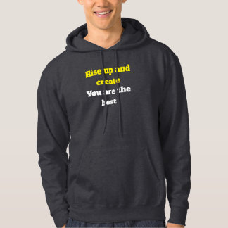 Rise Up and Create – Motivational Hoodie with Bold