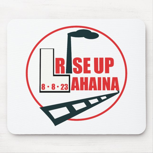 Rise Up Lahaina Iconic Landmarks  Mouse Pad (Front)