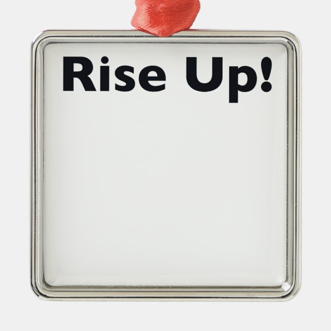 Rise Up! Metal Tree Decoration (Front)
