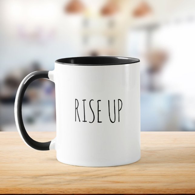 Rise up Motivational Hamilton Chic Handwritten Mug (Creator Uploaded)