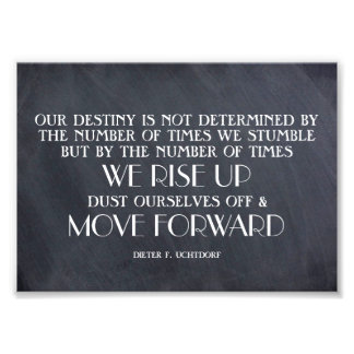 Rise Up & Move Forward Inspirational Quote Photo Print