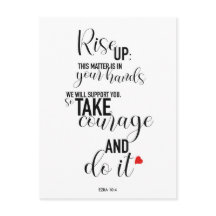 ‘Rise Up’ Quote Postcard Long Version