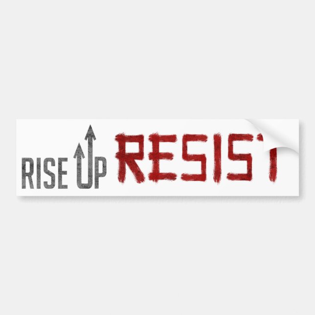 Rise Up, Resist Bumper Sticker (Front)