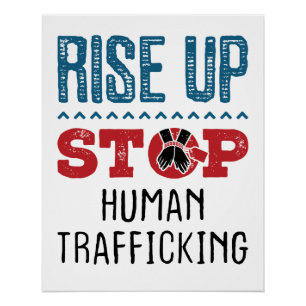 Rise Up Stop Human Trafficking Poster