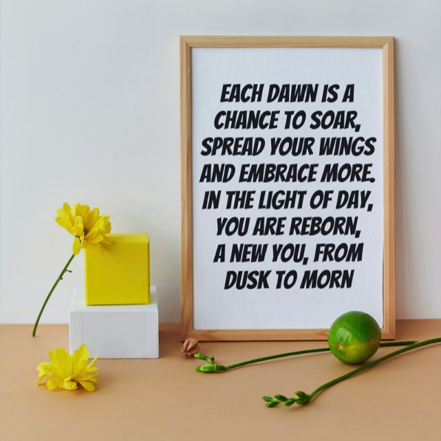 Rise With The Sun Inspirational Mini Poem Poster (Creator Uploaded)