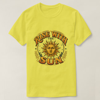 Rise With The Sun Retro Badge T-Shirt